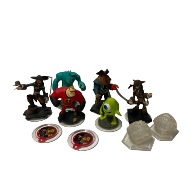 Disney Infinity Incredibles, Monsters Inc. and Pirates of the Caribbean 