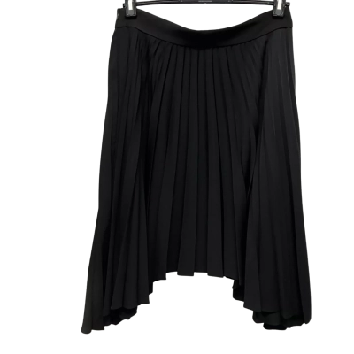 Veronika Maine Women's  Size 14 Midi Skirt Pleated Black  