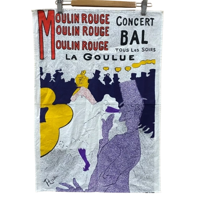 Moulin Rouge La Goulue Cotton Tea Towel