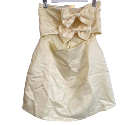 Pepper Mayo  Womens  Size 8 Mini Dress / Strapless Dress Yellow 