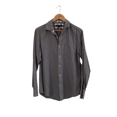 Banana Republic Mens  Size M Long Sleeve Shirt Grey 