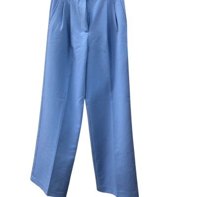 Zara Womens High Waisted straight Pants Blue 