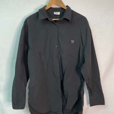 Fila Mens  Size 14 Long Sleeve Shirt Black  