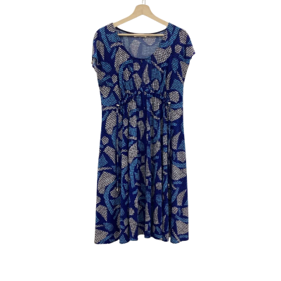 Sacha Drake Womens  Size 16 Midi Dress Blue 
