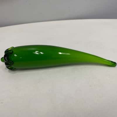 Handmade Glass Green Chilli