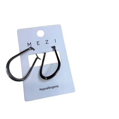  Womens Mezi Hypoallergenic Teardrop drop earrings in Silver colour