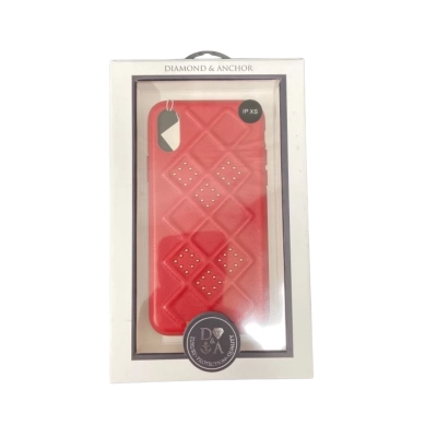 DIAMOND & ANCHOR Red Case for IPHONE XS