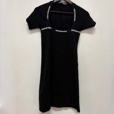    Alexander Wang 100% Wool Bodycon Black Dress