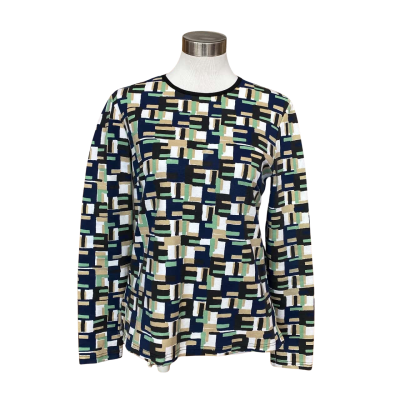  Kate Sylvester Womens  Size M Long Sleeve Top Multicoloured / Pattern 
