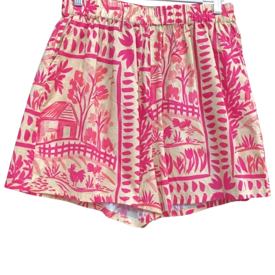  Soleil Soleil Size 2 Shorts Brown / Pink  