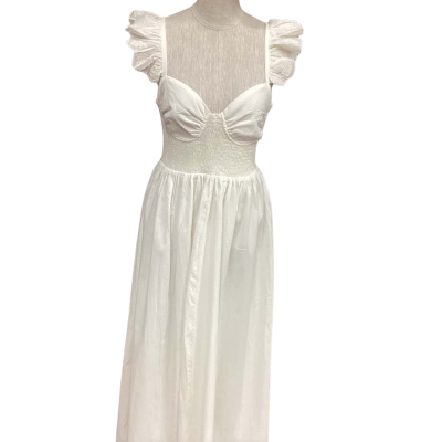 KINGA CSILLA Womens  Size 14 Sleeveless Dress  White 