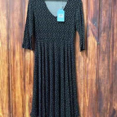 Blue Illusion  Size XS Black  / White dress new 