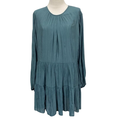 Sheike 'Textured Vacation Mini Dress' in Steel - Womens Size 14 