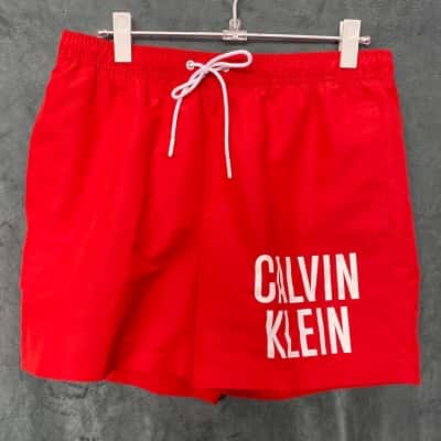 Calvin Klein Mens Shorts Size M Red 