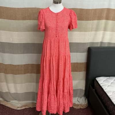 Jaase Womens  Size XS Maxi Dress Pattern / Pink  / Red 