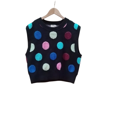 Womens Gorman Multicolour Polka Dot Vest Size 10