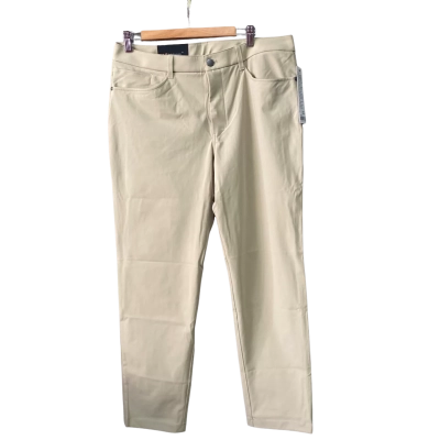 Lululemon Mens  Size 34 x 32 Classic-Fit Pants Beige RRP $129