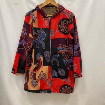 ZANZEA Women's Size XL Winter Jacket With Hoodie Multicoloured 