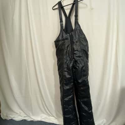 Icelandic One-Piece Black Ski Bibs Size 90