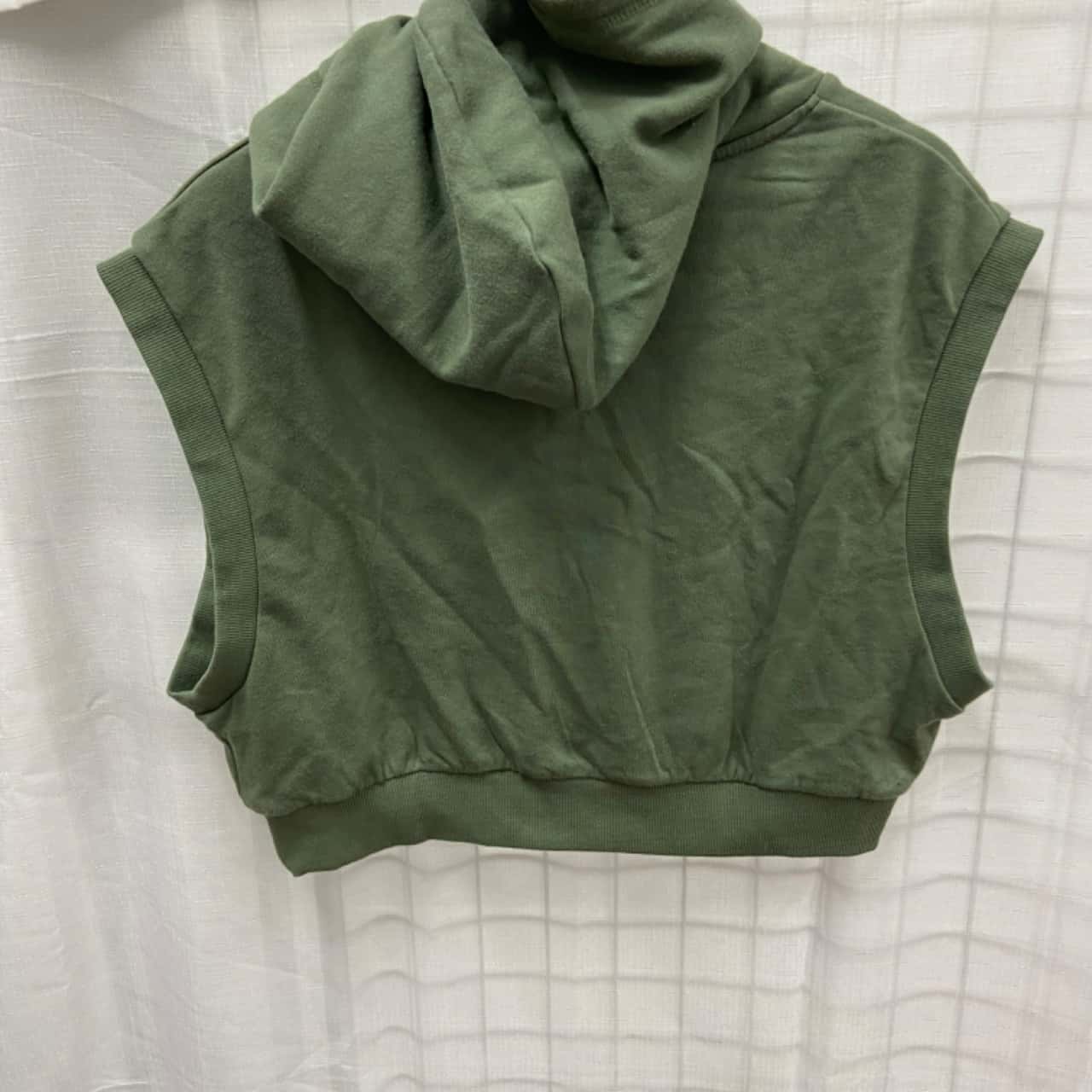 Sportsgirl Womens Short Sleeve Hoodie Size S Khaki (s)