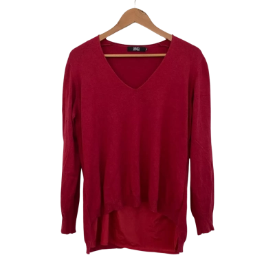 David Jones Womens  Size XL V-Neck Jumper Red 