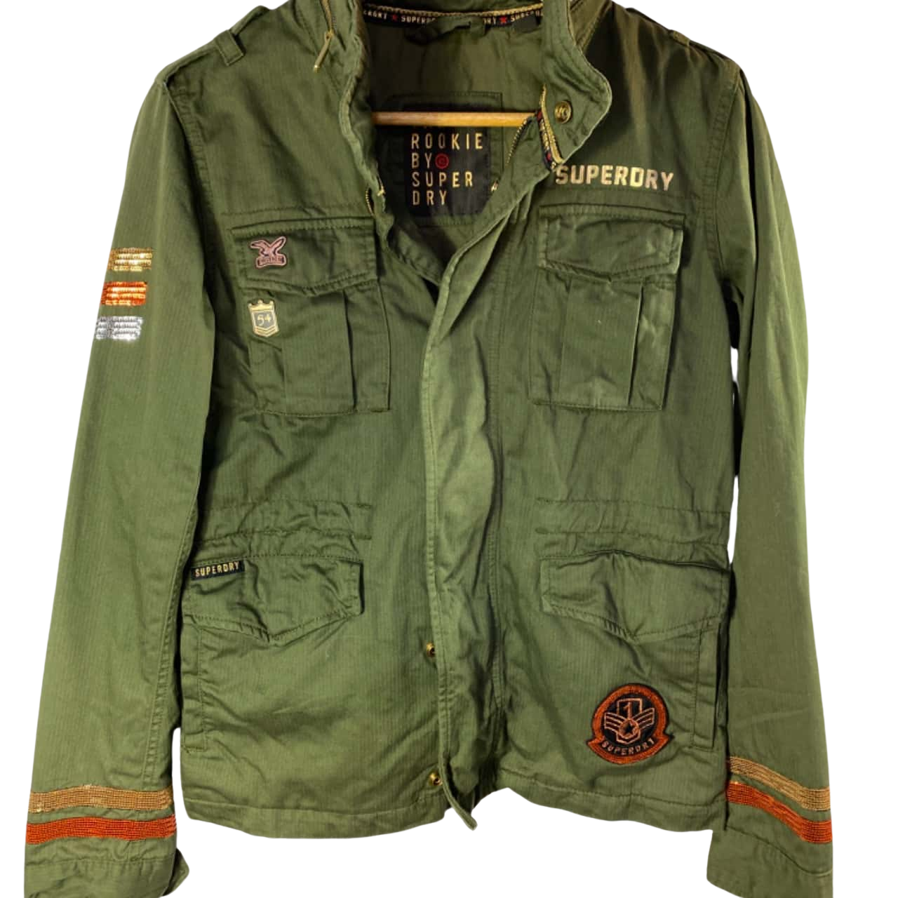 Superdry Womens Jacket Size 8 Khaki