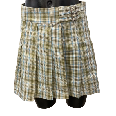 Ce girl   Size 6 Pleated Skirt Blue / Checked / Green 