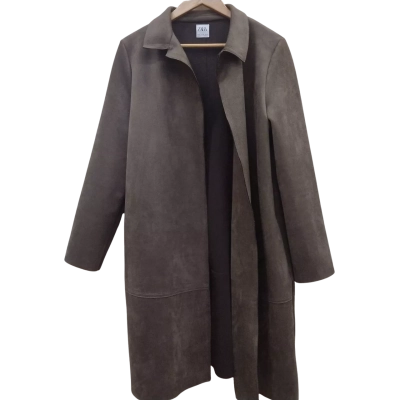 Zara Womens Size XL Open Jacket Brown (11)