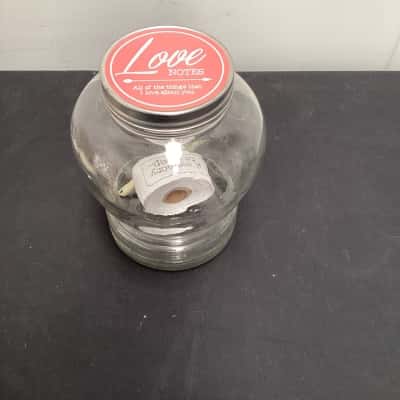 love notes jar - keepsake notes with pen and memory paper roll 