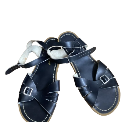 Saltwater Sandals  Size 7 Black  