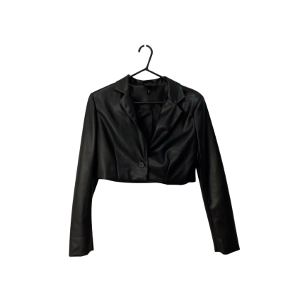 Alice In The Eve Womens Cropped Blazer Size XS Black  