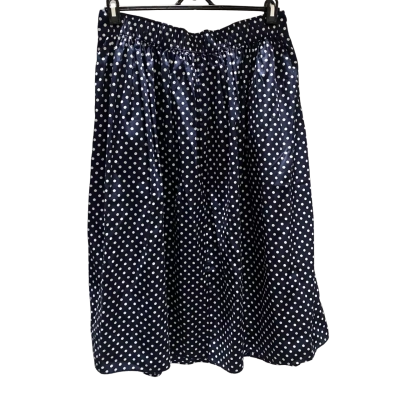 David Jones Womens Skirt Size 14 Navy Polka Dot