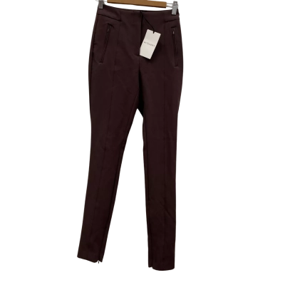 Witchery Women's Size 4 Slim Fit Pants Raisin RRP$180