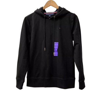 Tommy Hilfiger Ladies Black Hooded Terry Pullover Size XS