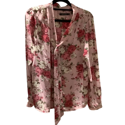 Portmans Womens  Size 12 Blouse Floral / Pink  NWOT
