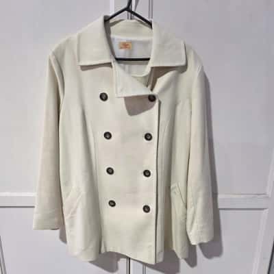 R.M. Williams Womens  Size 16 Winter Coat Off White 