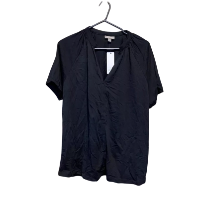 Sussan Womens  Size L V-Neck Top Black  