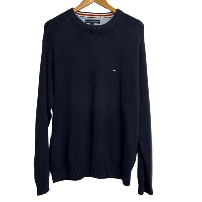 Tommy Hilfiger Mens Size L Navy Blue Jumper