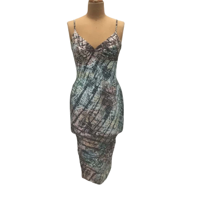 Kookai Midi Dress Size 1 Multicoloured 