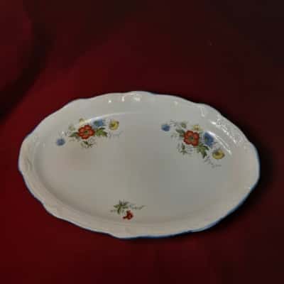 Swinnerton Staffordshire England Oval sandwich plate 