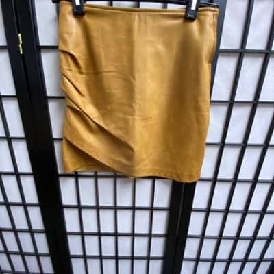 2ndSkin Womens Size 6 Leather Skirt 