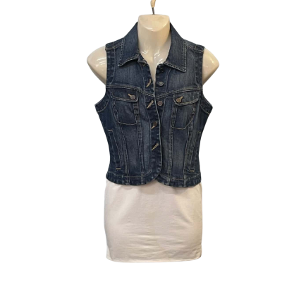 French Connection Womens  Size 10 Blue  vest