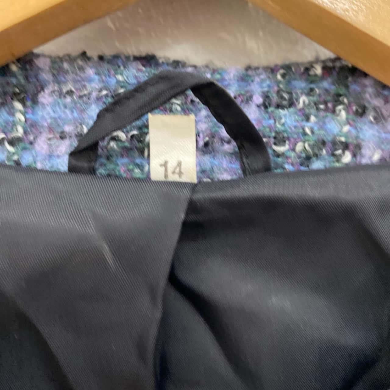 The Dunedin Tradition Womens Size 14 Blue / Grey / Purple blazer and