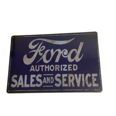 Brand New Ford Authorized Sales and Service Metal Man Cave Aussie Car Sign #2270-1-pp