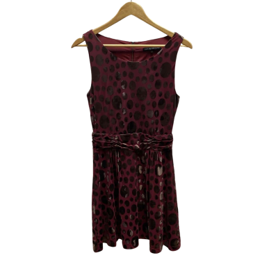 Cue Womens  Size 10 Maroon Dress