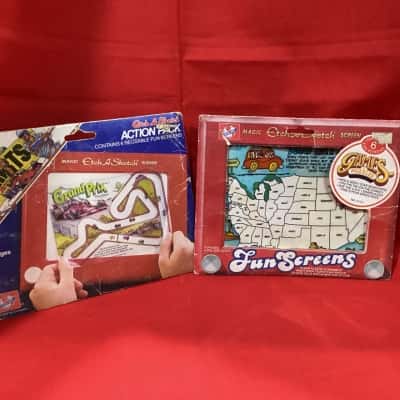 Vintage Etch-a-Sketch Action Packs