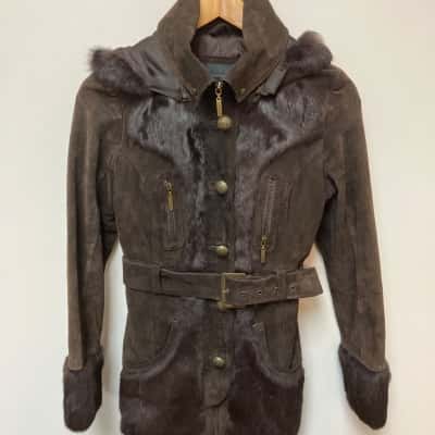 Vero Moda Womens  Size M / S Leather Jacket Brown 