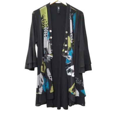Taking Shape Women's Size S Black  / Blue / Green / Grey Loose Cardigan 