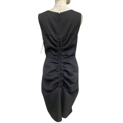  J. Mendel Paris Back Ruffel  Size 8 Sleeveless Dress  Black  