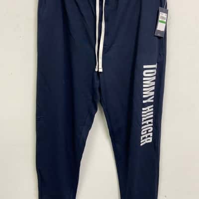 Tommy Hilfiger Size L Navy Blue Sports Pants for pregnant